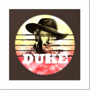 retro art the duke Posters and Art